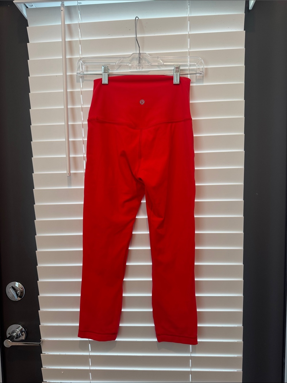 EUC- lululemon athletica Bright Red High-Rise Align Leggings